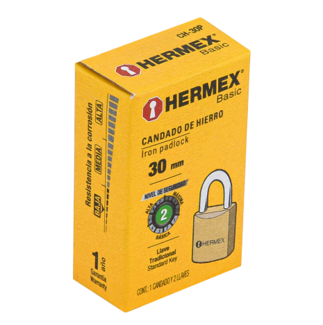 CANDADO DE HIERRO 30 mm 23522