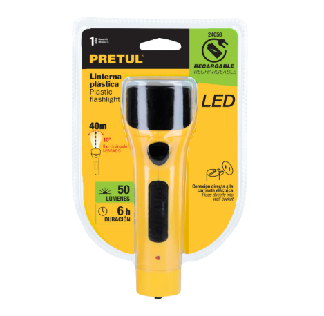 LINTERNA RECARGABLE  50 LÚM  24050
