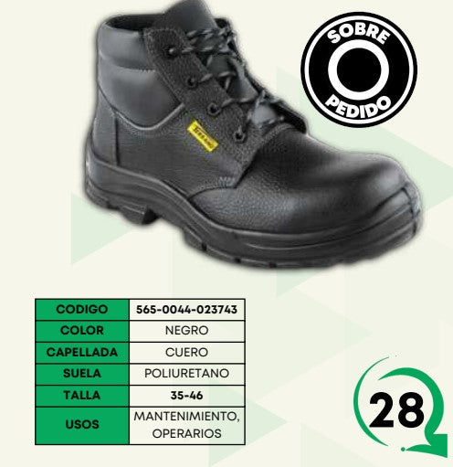 BOTA OLIMPO 4551 NEGRA