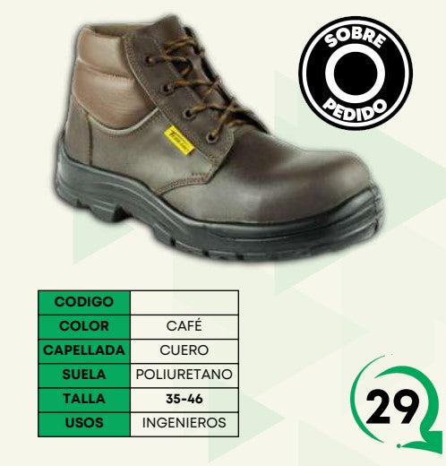 BOTA OLIMPO 4552 CAFE