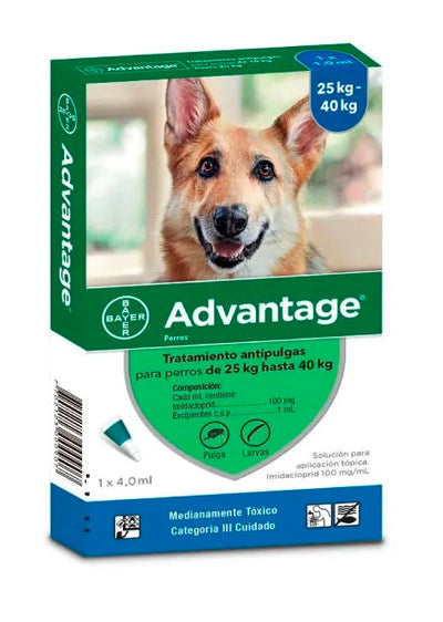 ADVANTAGE DOGS 4,0 ml (25 BIS 40 K)