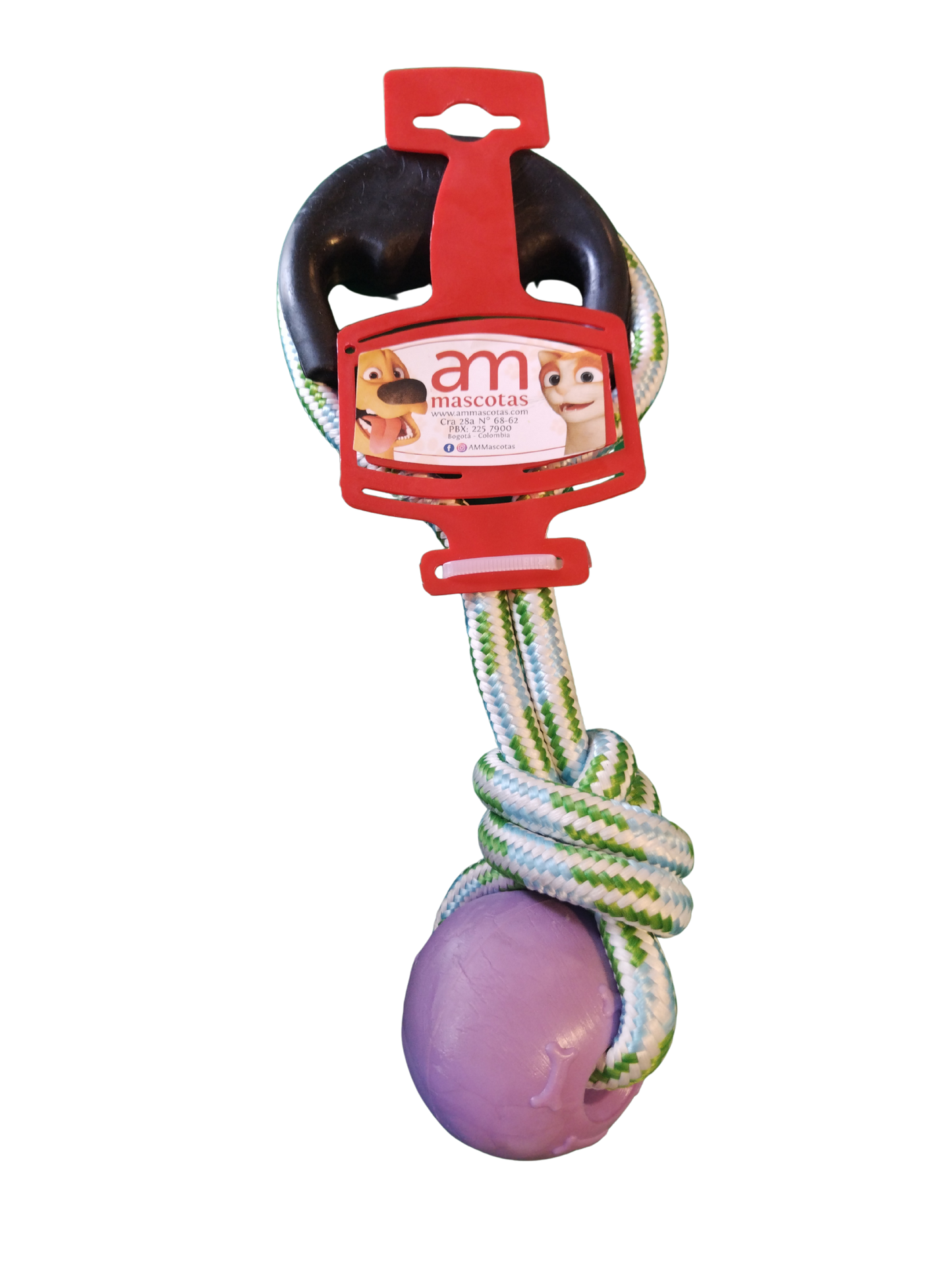 PELOTA MACIZA MINI CON LAZO
