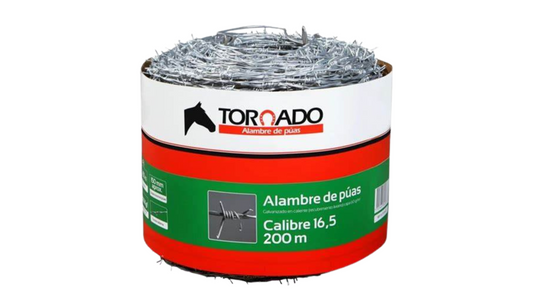 ALAMBRE DE PUAS TORNADO CALIBRE 16.5 X200MTS