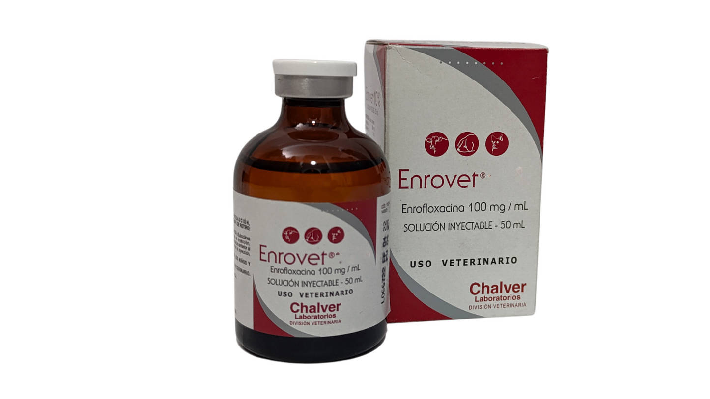 ENROVET 5 % INY. X 10 ML (ENROFLOXACIN)