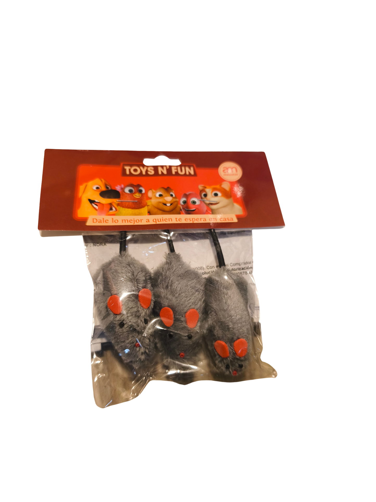 RATONES DE PELUCHE X 3 UNI