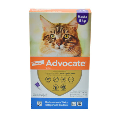 ADVOCATE GATOS HASTA 8KG