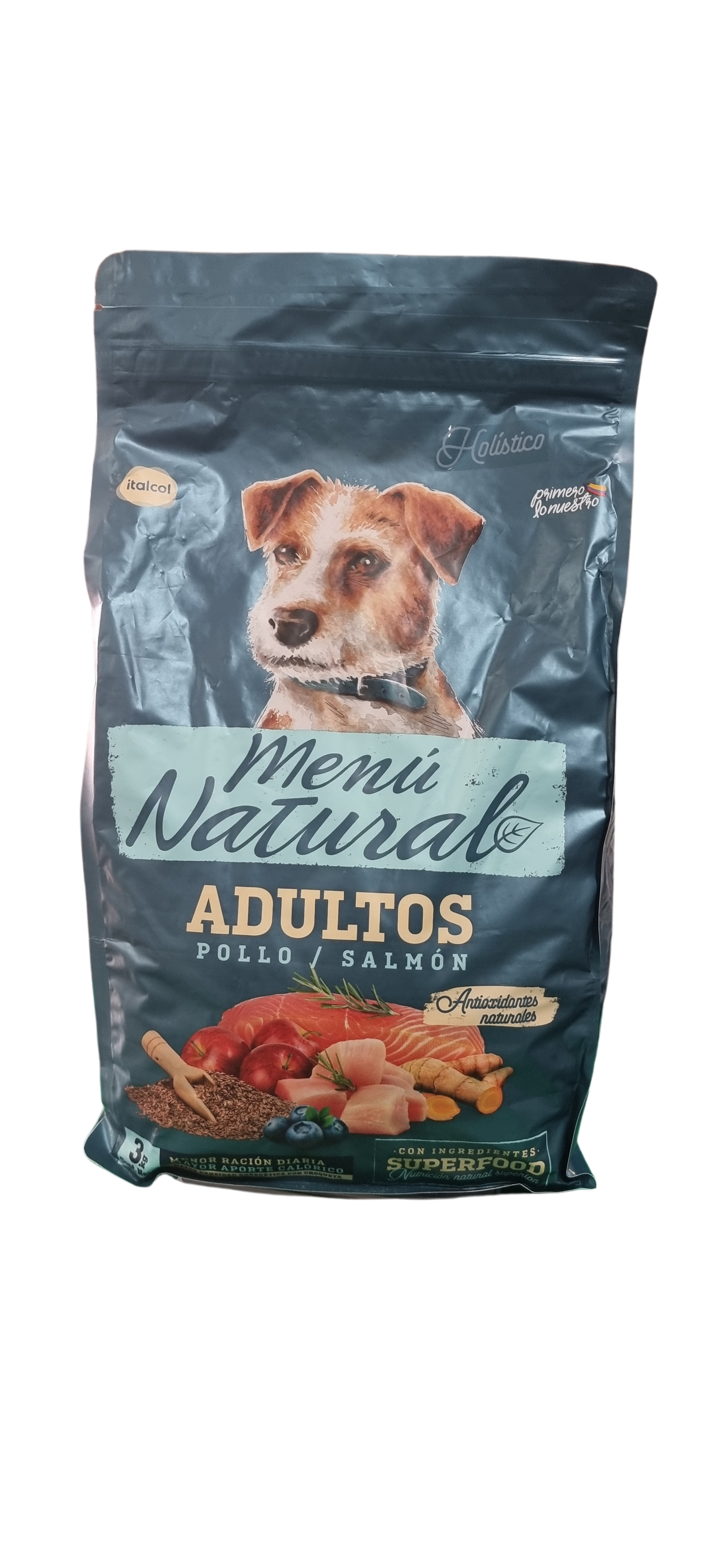 MENU NATURAL POLLO Y SALMON X 3 KILOS