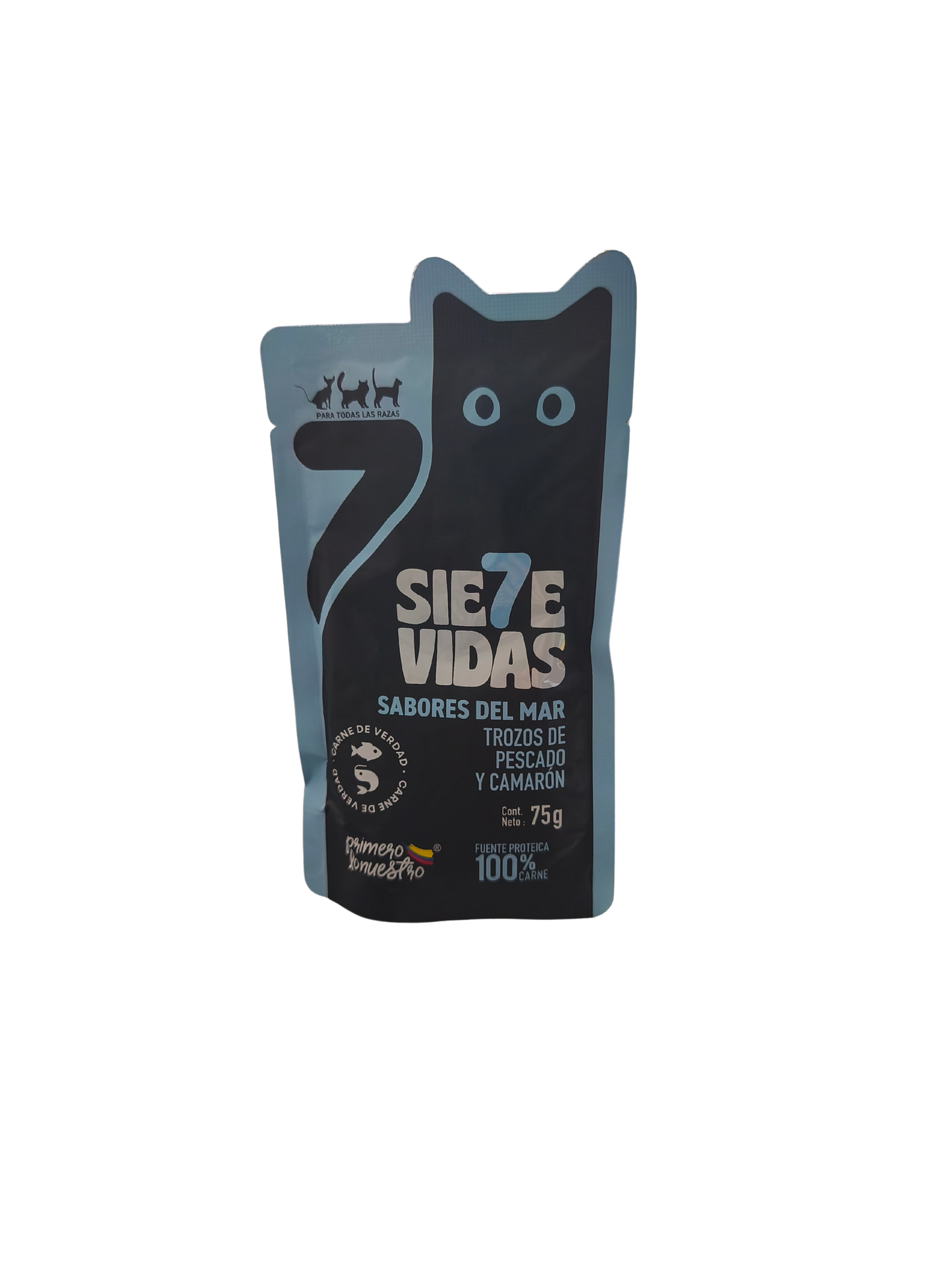 7 VIDAS TROZOS SABORES DEL MAR POUCH X 75 GR