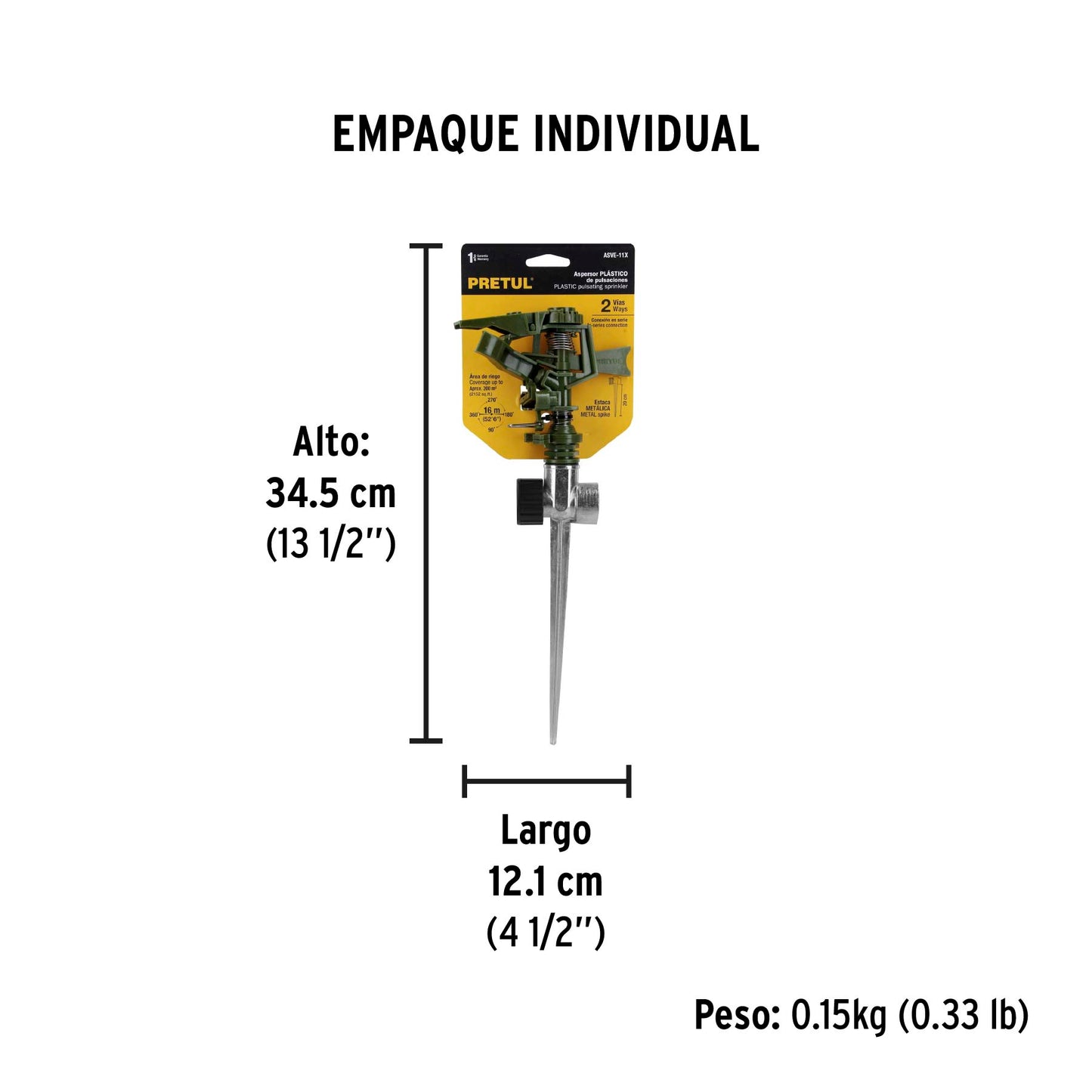 Aspersor Plástico con estaca 20072