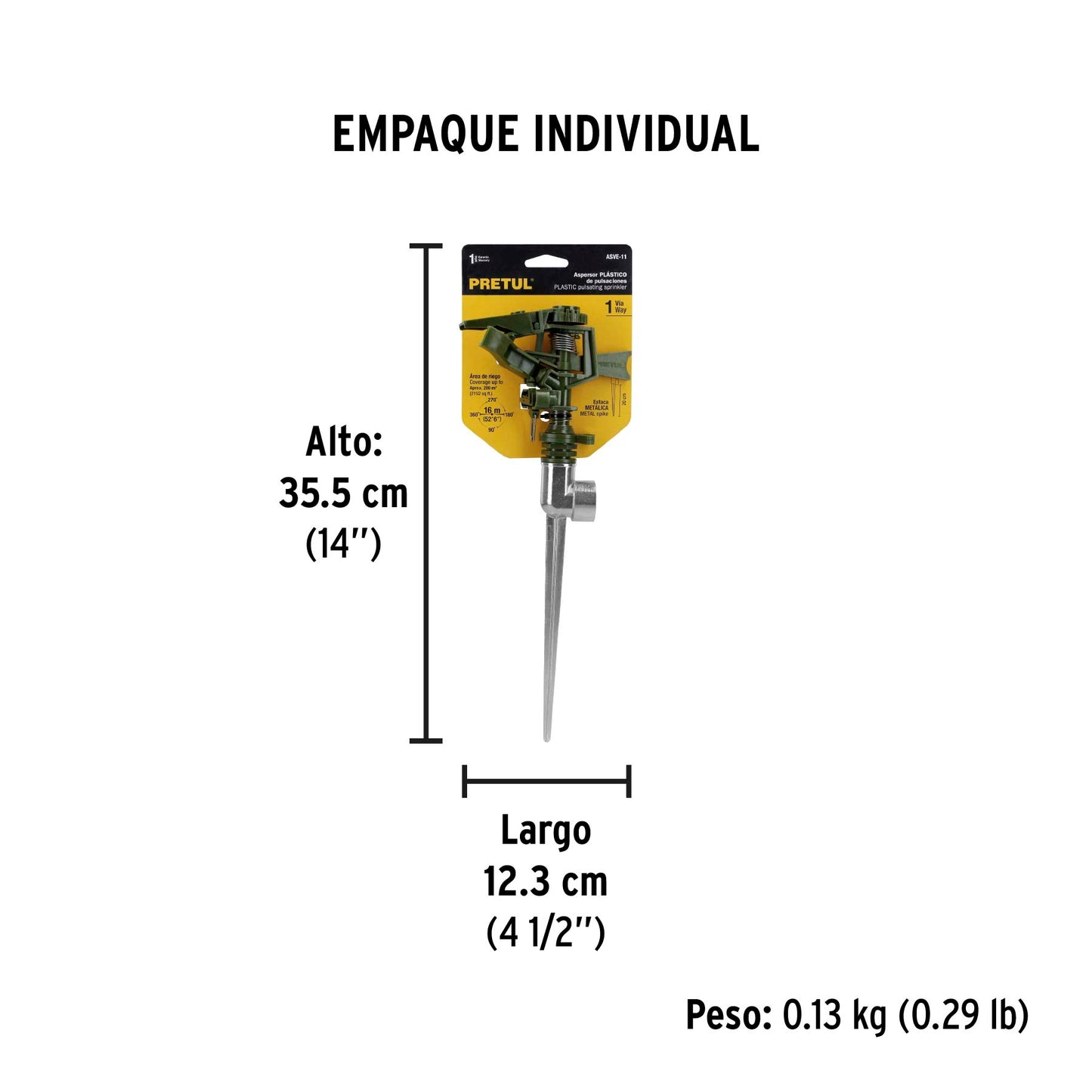 ASPERSOR PLASTICO DE PULSACIONES 1 VIAS 20071