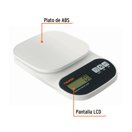BASCULA DIGITAL BASE PLASTICA 5 KG 15161