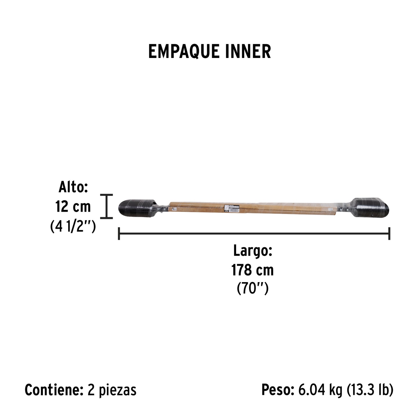 PALADRAGA MANGO MADERA 22698 PRETUL