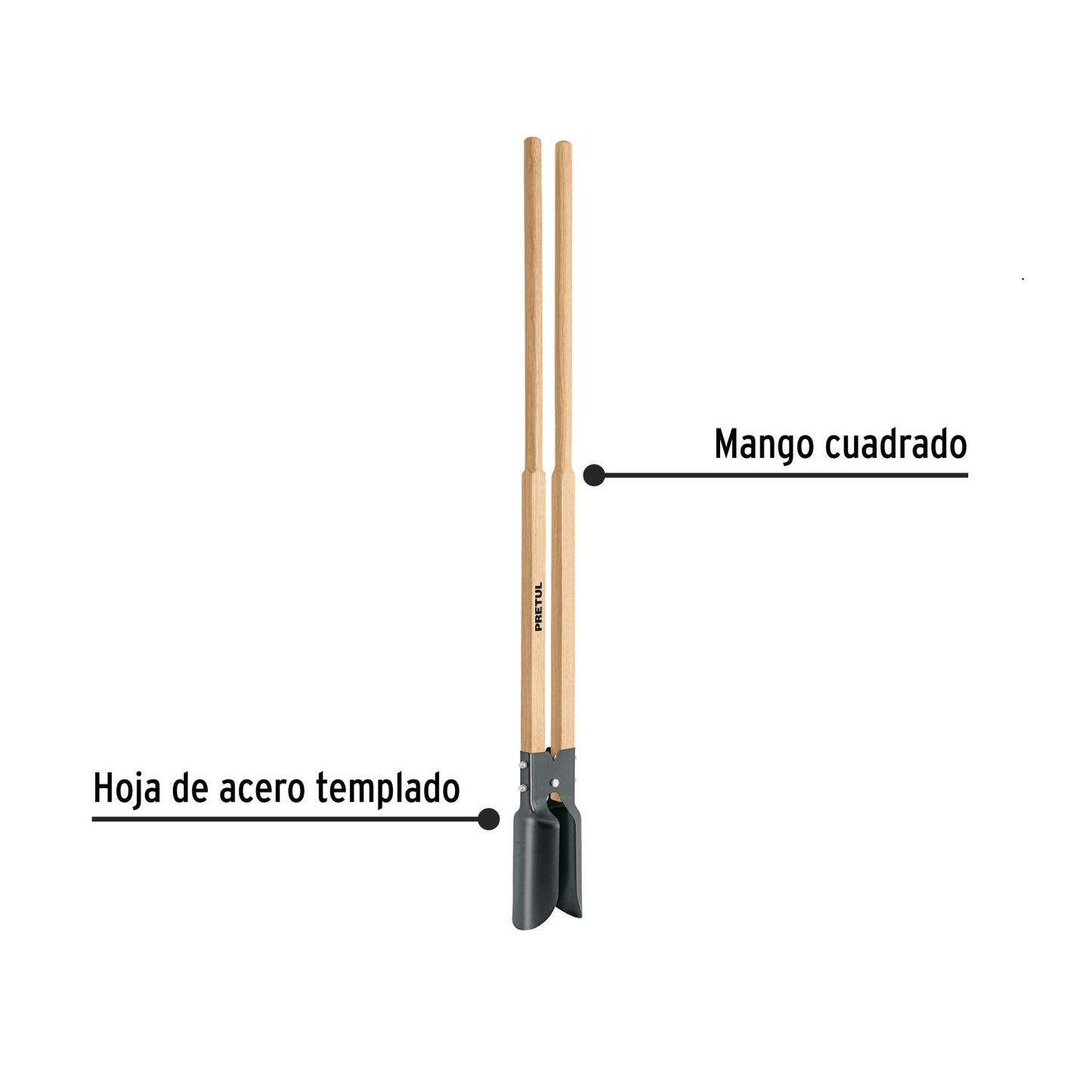 PALADRAGA MANGO MADERA 22698 PRETUL