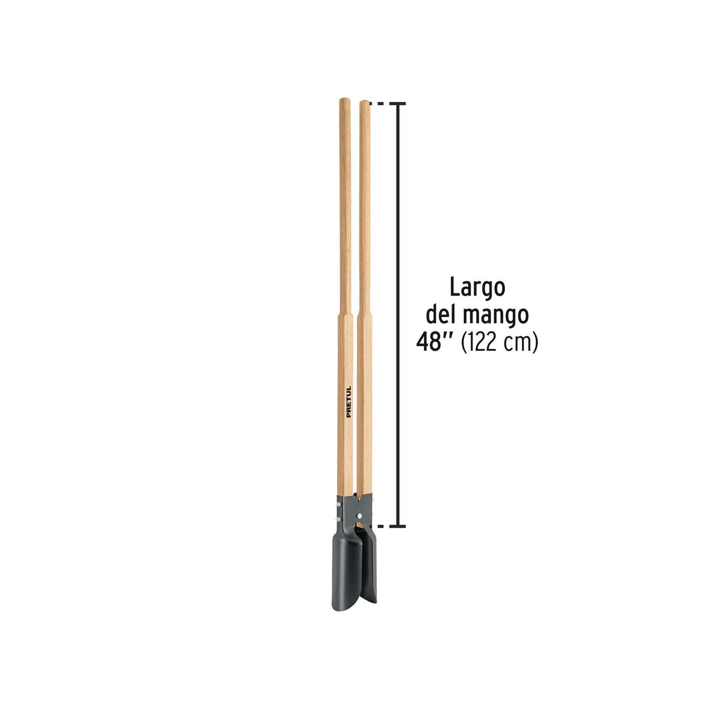 PALADRAGA MANGO MADERA 22698 PRETUL