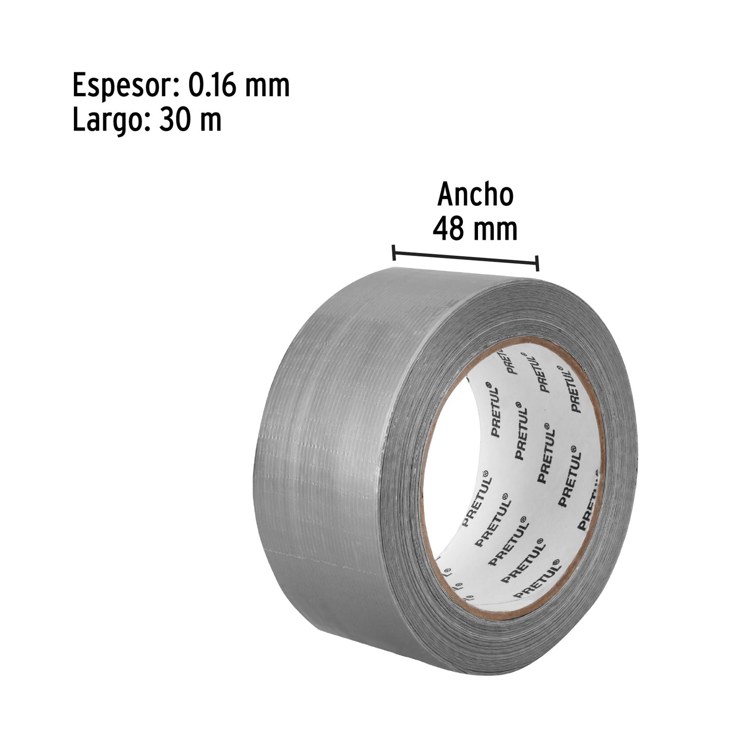 Cinta Ducto Pretul de 48mm x 30 20529