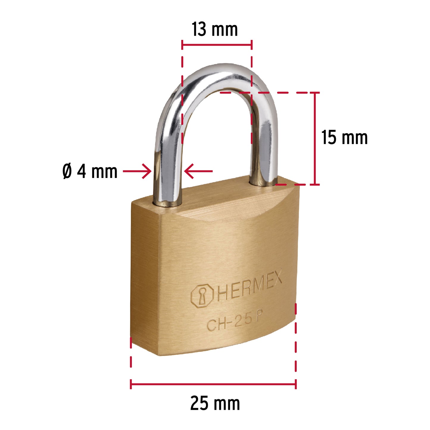 EISEN-VORHÄNGESCHLOSS 25MM 22528