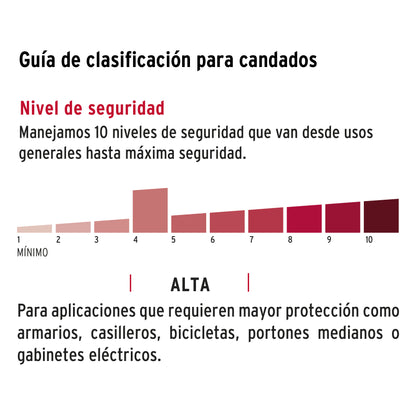 CANDADO HIERRO CON GANCHO LARGO 43325