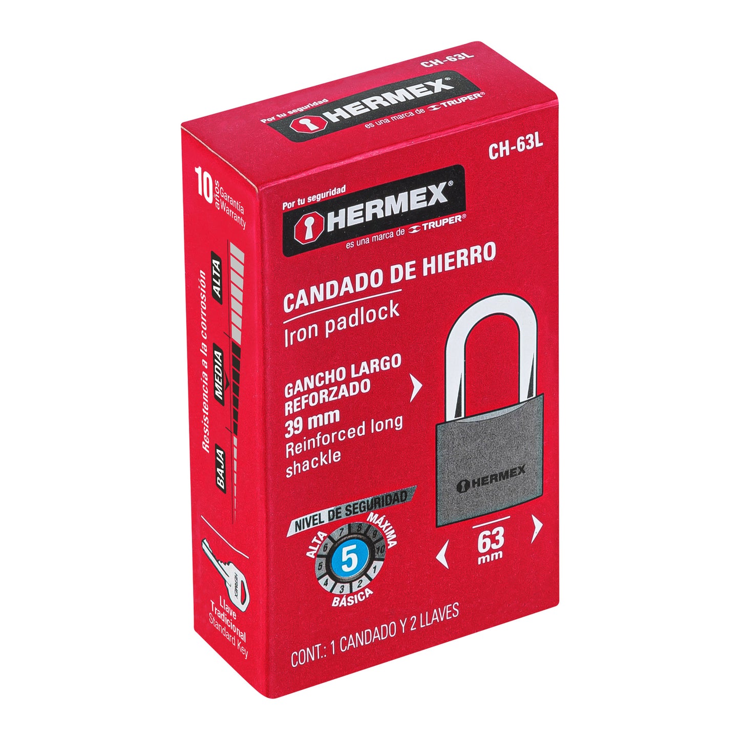 CANDADO DE HIERRO 63MM 43802