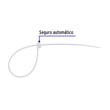 AMARRES PLASTICOS BLANCOS 25 CM 44306