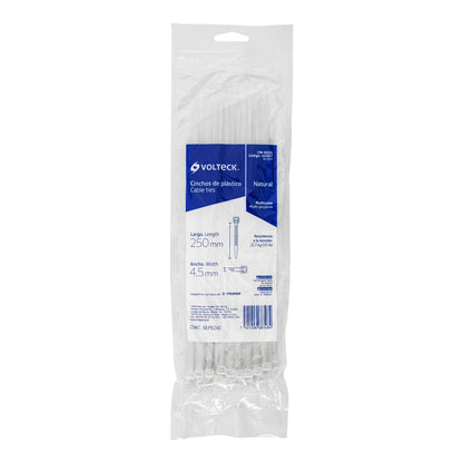 AMARRES PLASTICOS BLANCOS 25 CM 44307