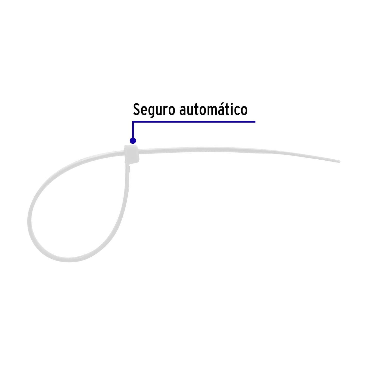 AMARRES PLASTICOS BLANCOS 25 CM 44307