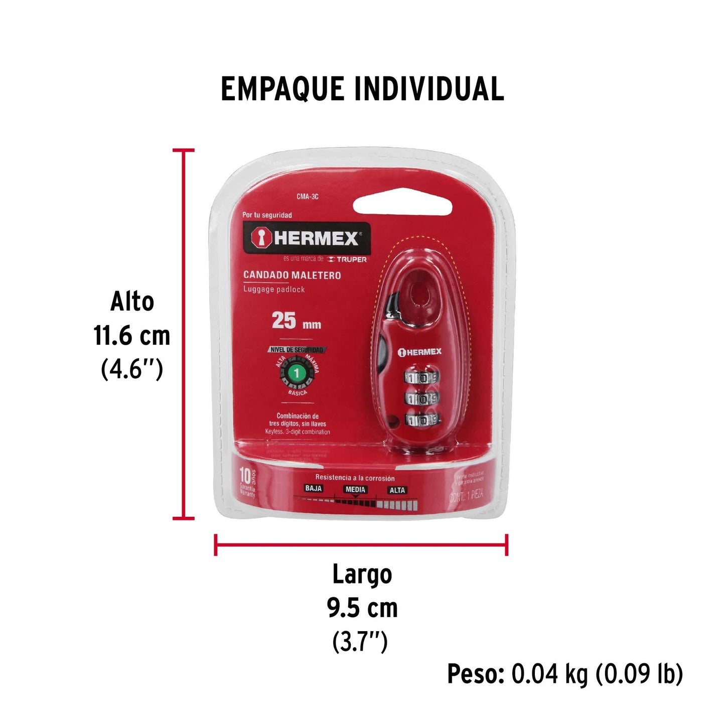 KOMBI-KOFFERRAUMSCHLOSS 25MM 43350