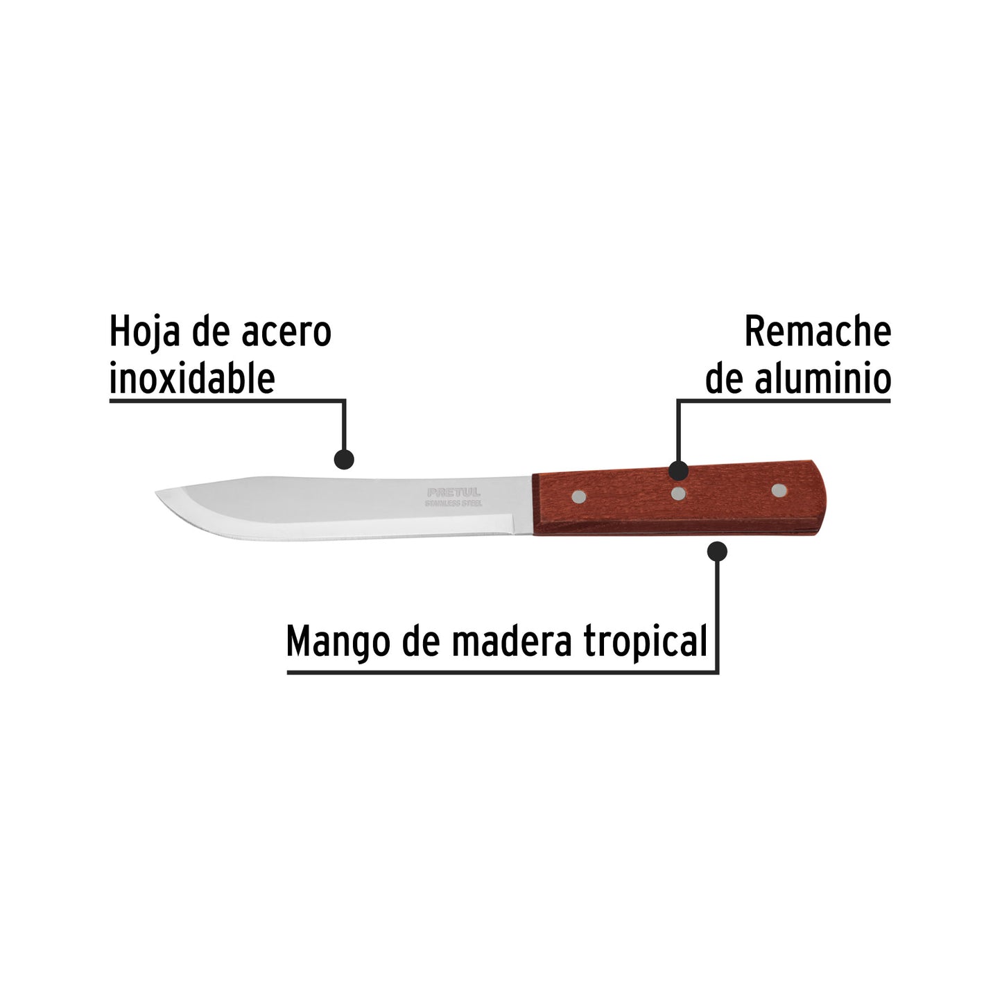 CUCHILLO CEBOLLERO 6 PRETUL 23076