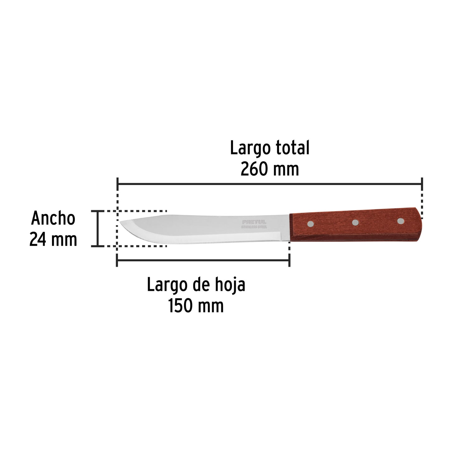 CUCHILLO CEBOLLERO 6 PRETUL 23076