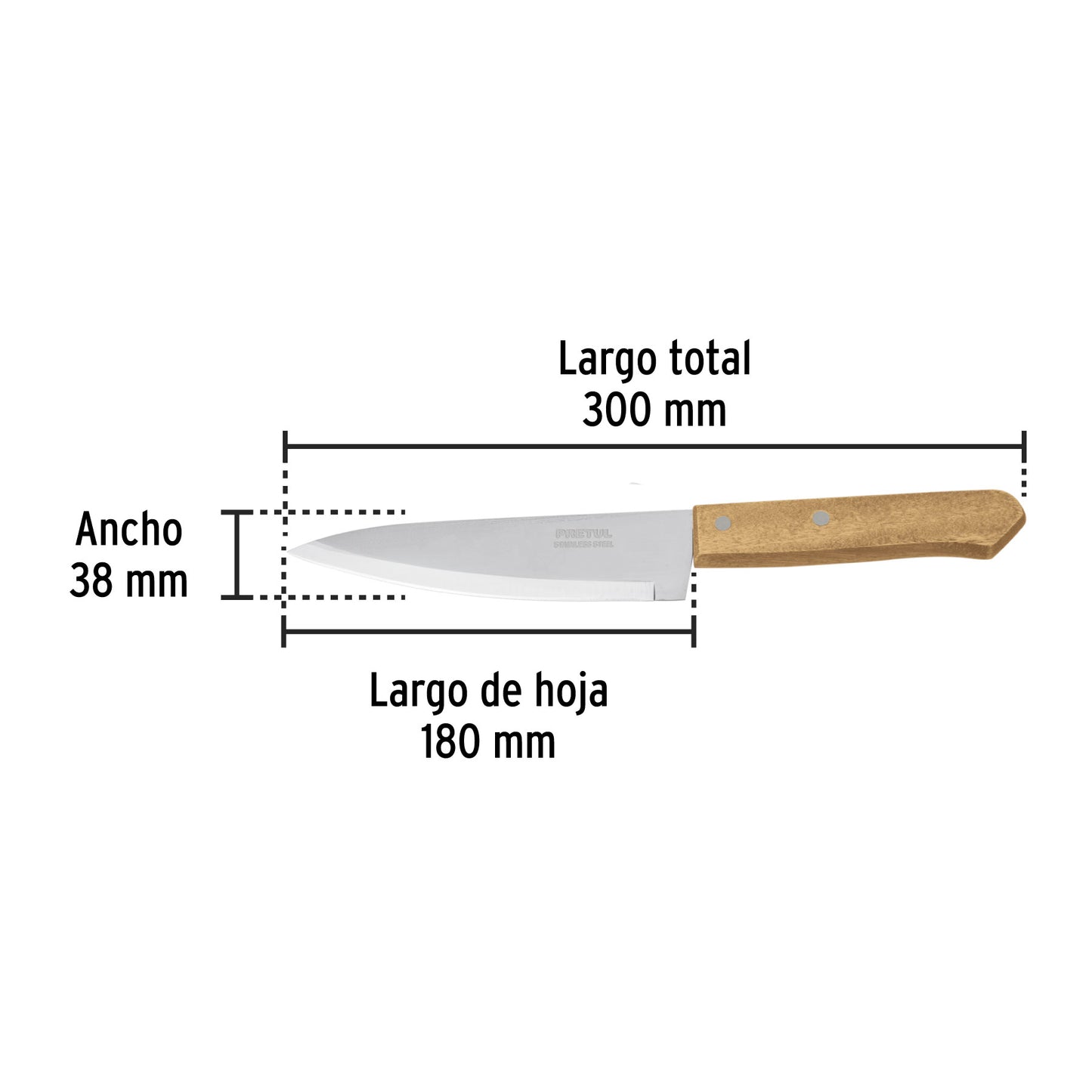 CUCHILLO CHEF 7" 23081