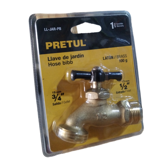 LLAVE TERMINAL  PARA JARDIN 1/2 PRETUL 23145