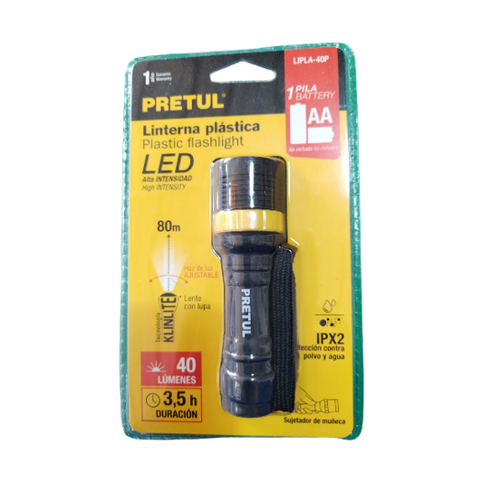 LINTERNA PLASTICA DE PILAS  28019
