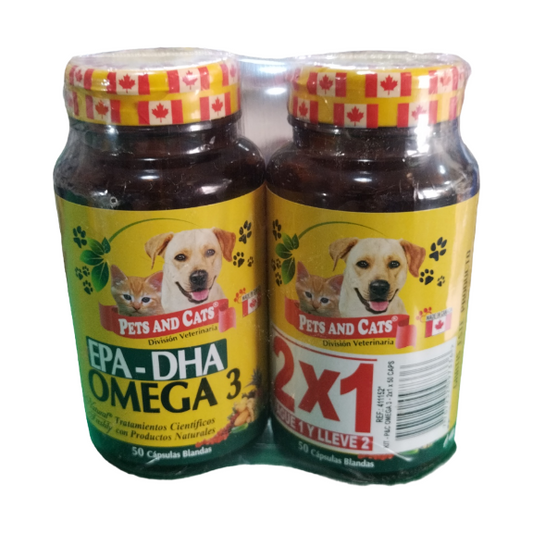 OMEGA 3 PETS AND CATS 2x1