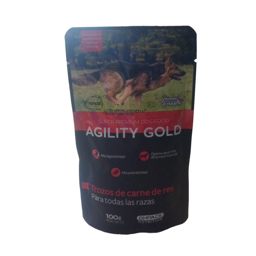 AGILITY GOLD POUCH *100GRS