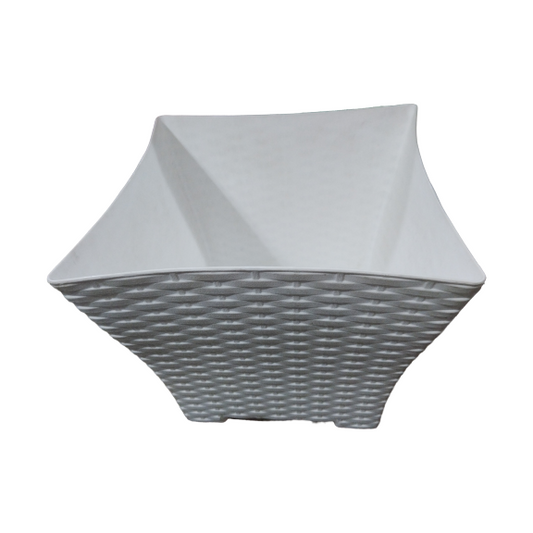 MACETA RATTAN CUADRADA MED FERCON