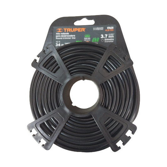 HILO REDONDO PARA GUADAÑA 3.7MM X 34M TRUPPER 17631