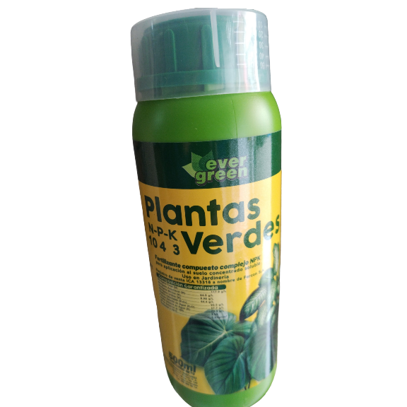 EVER GREEN PLANTAS VERDES  X 500 CC