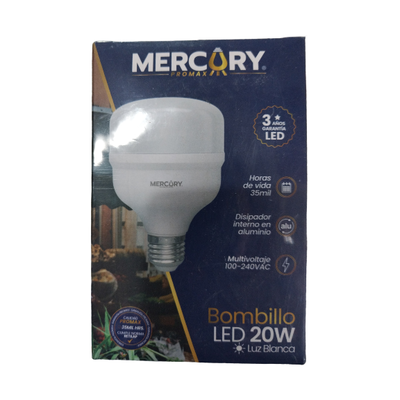 BOMBILLO LED MERCURY 20W