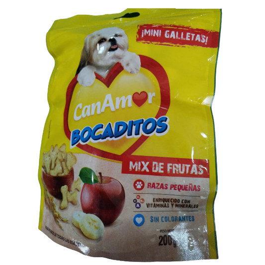 CANAMOR BOCADITOS MIX DE FRUTAS X 200 GR