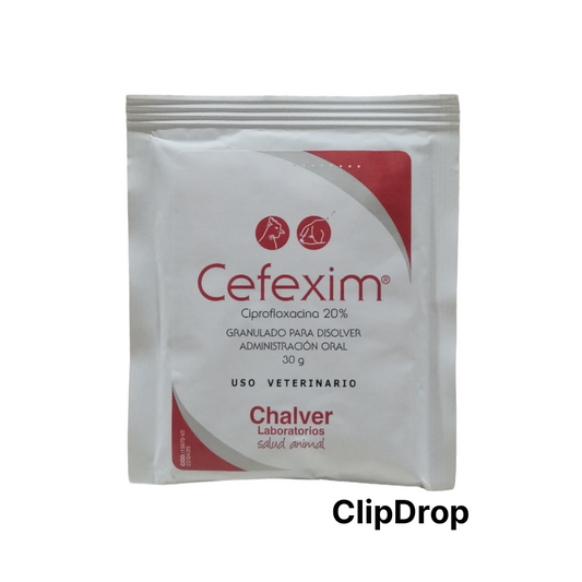 CEFEXIM 30 GR (CIPROFLOXACINA 20% )