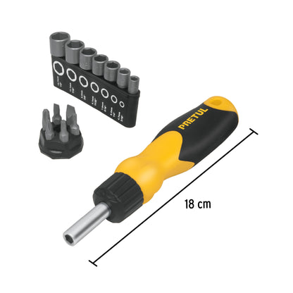 DESTORNILLADOR TIPO RATCHET PRETUL 22974