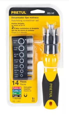 DESTORNILLADOR TIPO RATCHET PRETUL 22974