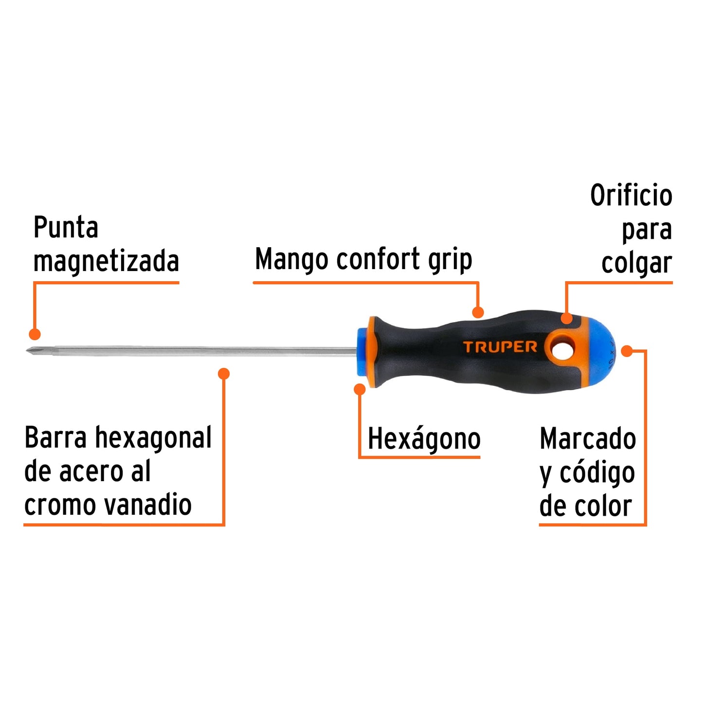 DESTORNILLADOR PUNTA PHILLIPS 1/8" X 4" 14055