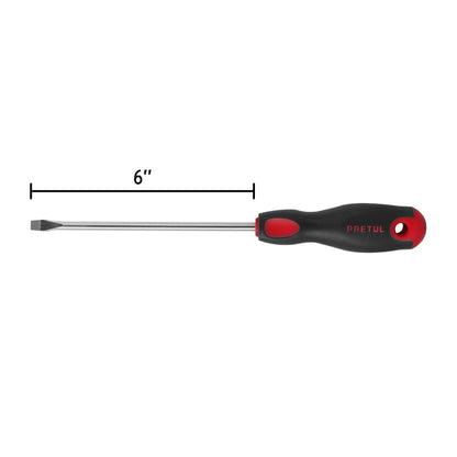 DESTORNILLADOR PUNTA PALA 1/4" x 6" mango COMFORT GRIP 21484