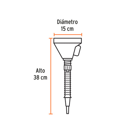 KUNSTSTOFFTRICHTER 500 ML, FLEXIBLER HALS 11207