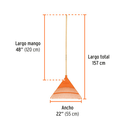 ESCOBA PLASTICA 22DTS RIGIDA (ESCOBILLA) 19786