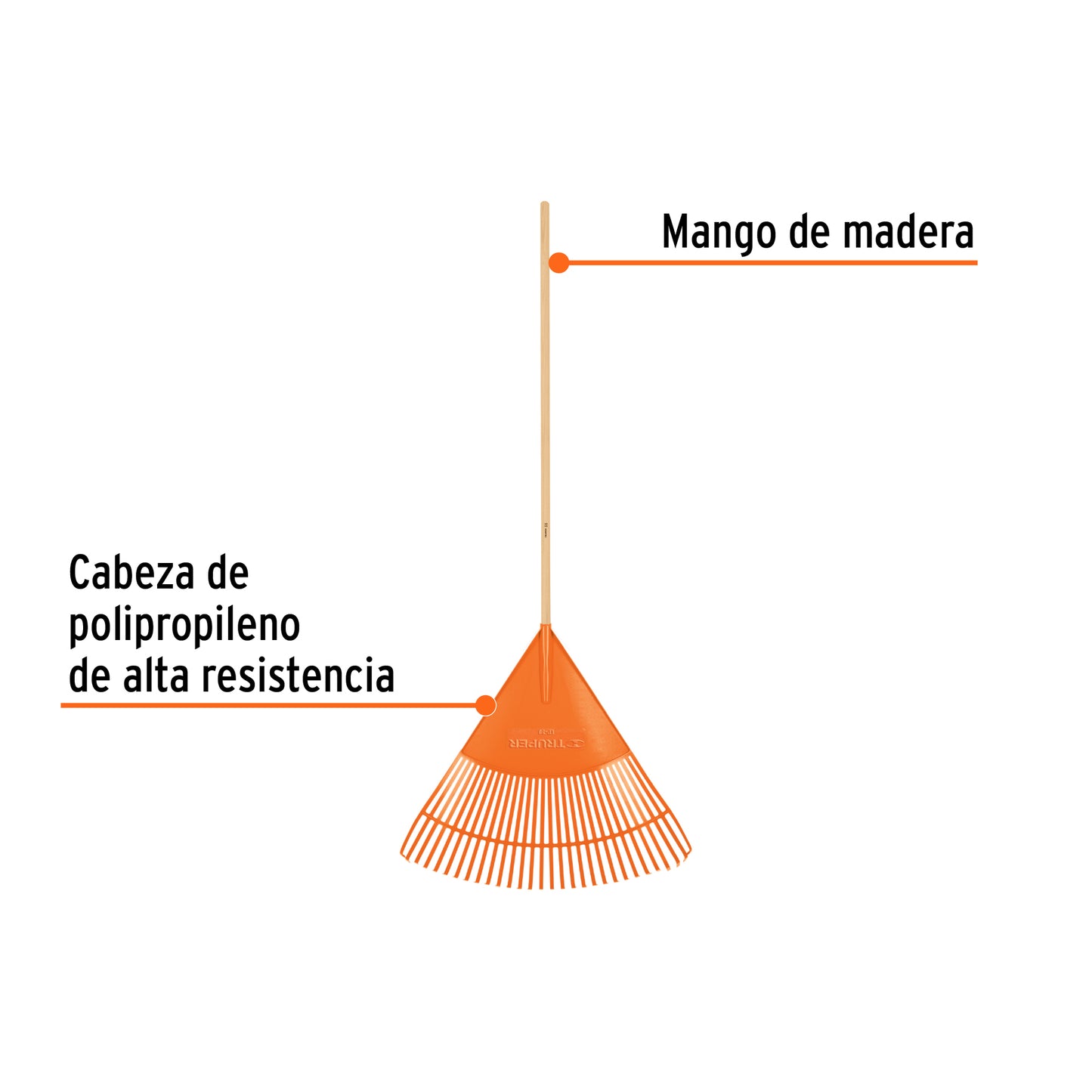 ESCOBA PLASTICA 30 DIENTES 19065