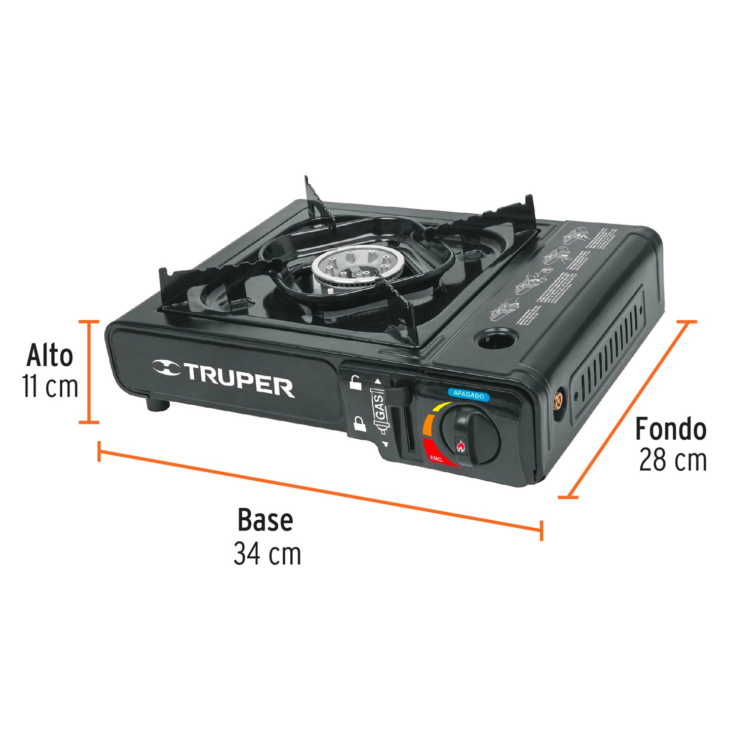 ESTUFA GAS PORTATIL 1 PUESTO 15005 TRUPPER