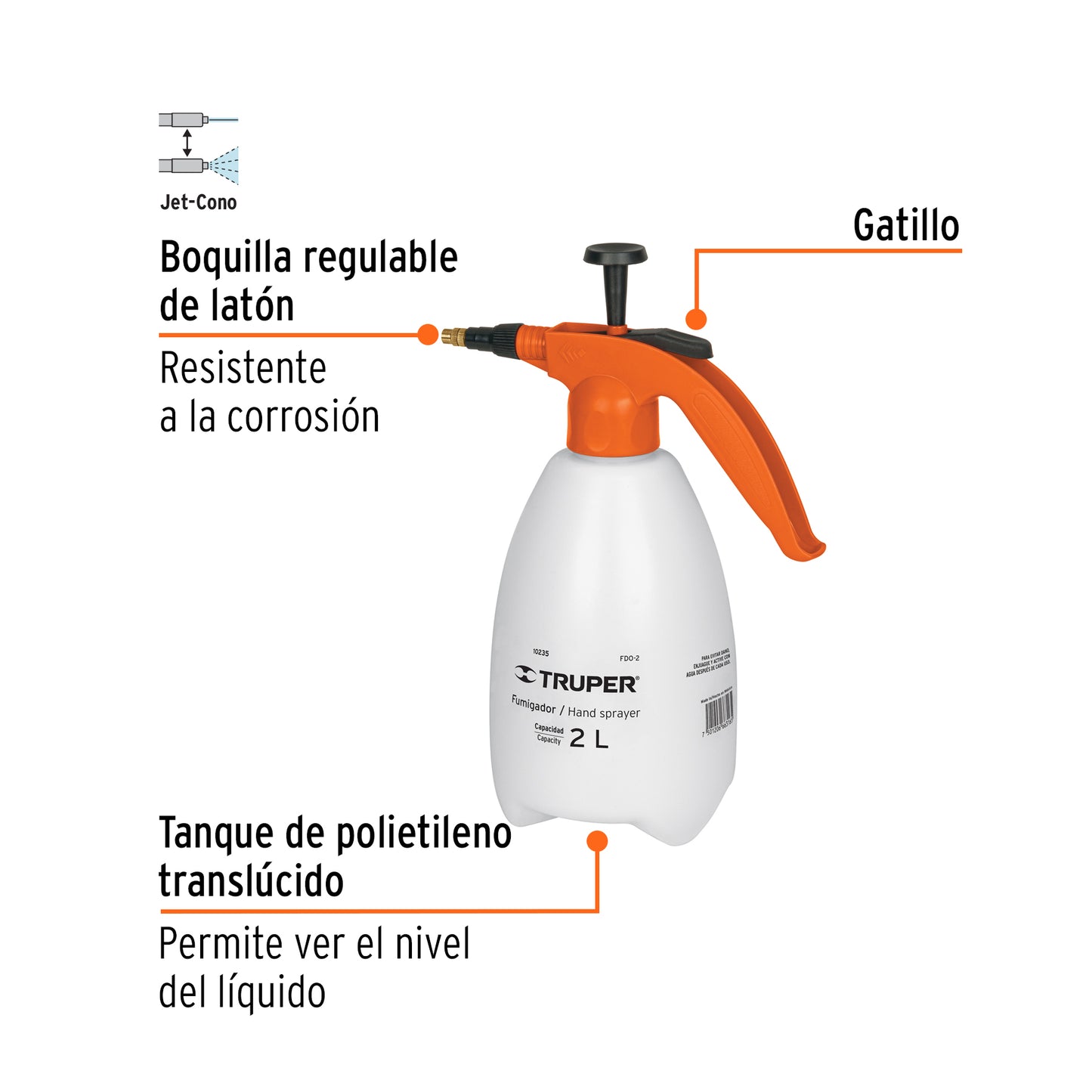 TRUP 10235 2 LITER FUMIGADOR