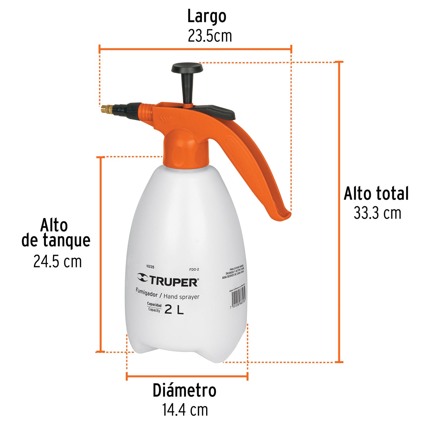 TRUP 10235 2 LITER FUMIGADOR