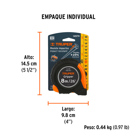 FLEXOMETRO GRIPPER 8 MTS 14579